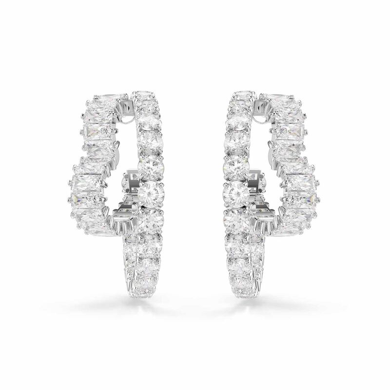Swarovski Matrix Hoop Earrings image number 3